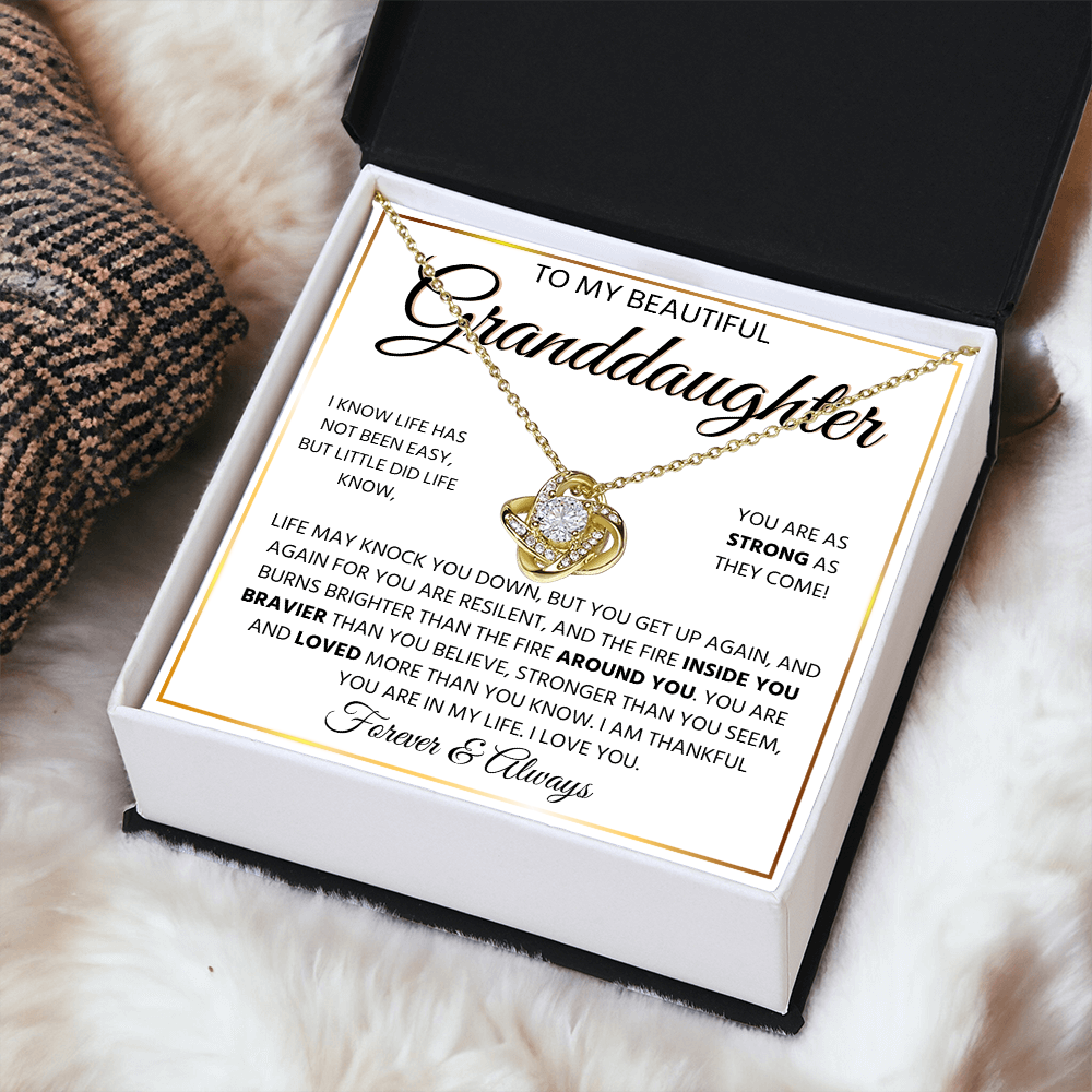 To My Granddaughter | Always Keep Me in Your Heart | Forever Love Necklace