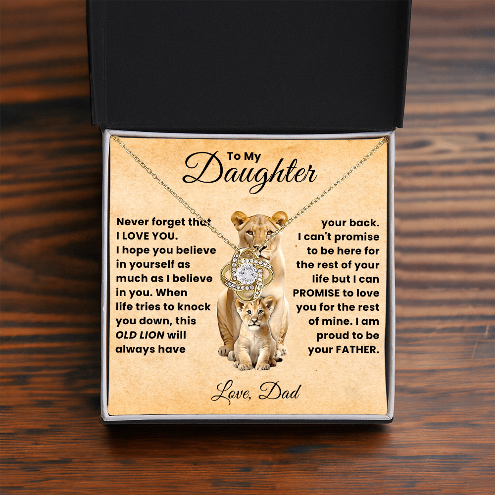 To My Beautiful Daughter Necklace From Mommy, Perfect for Mother's Day