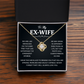 Best Ex Wife Necklace Jewelry for Her Birthday With Gift Box
