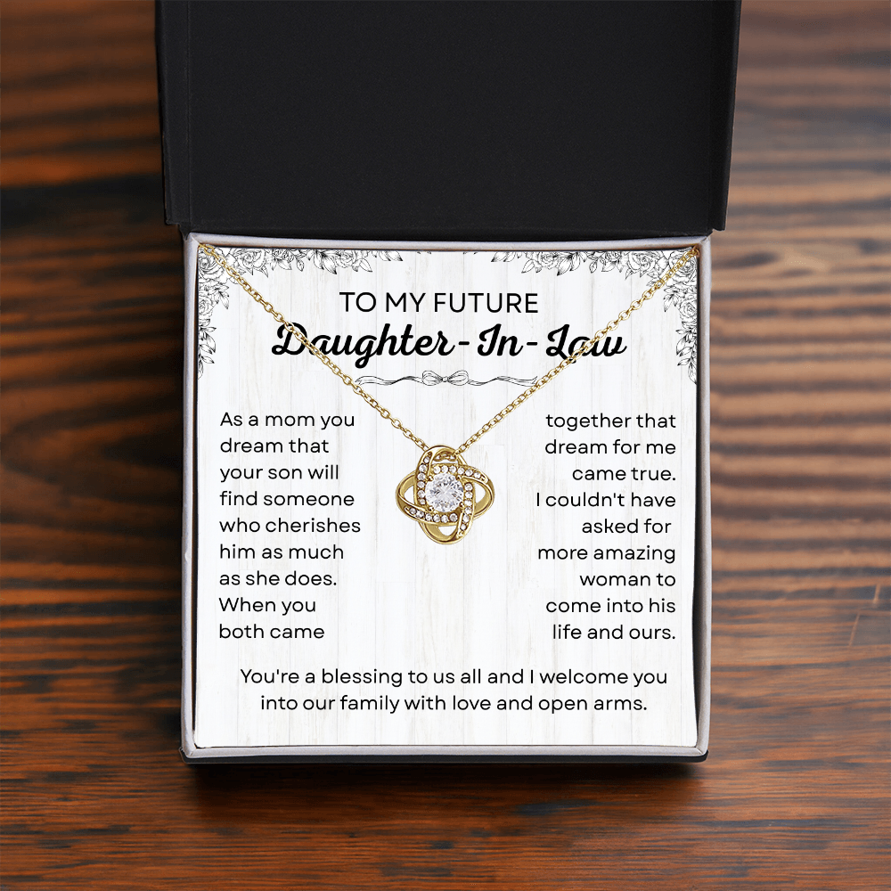 Future Daughter-in-law Wedding Gift - Love Knot Jewelry for Bride