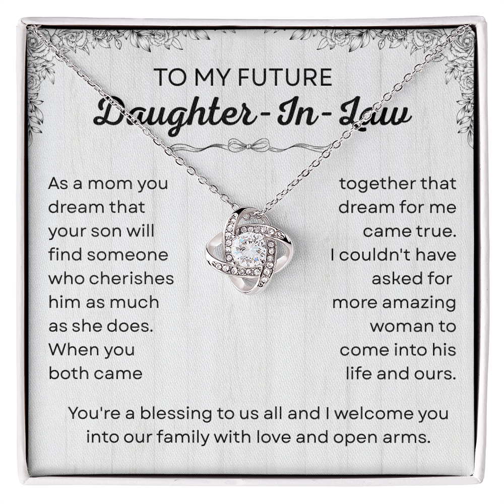 Future Daughter-in-law Wedding Gift - Love Knot Jewelry for Bride