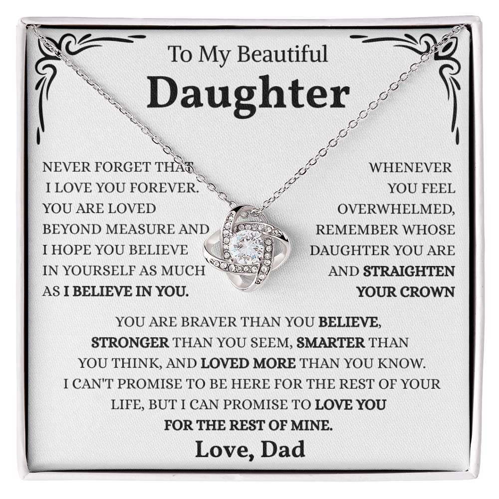 To My Amazing Daughter - the Most Beautiful Chapters of My Life - Necklace