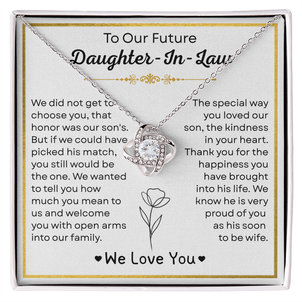 To My Future Daughter-in-law Necklace - Welcoming You to the Family