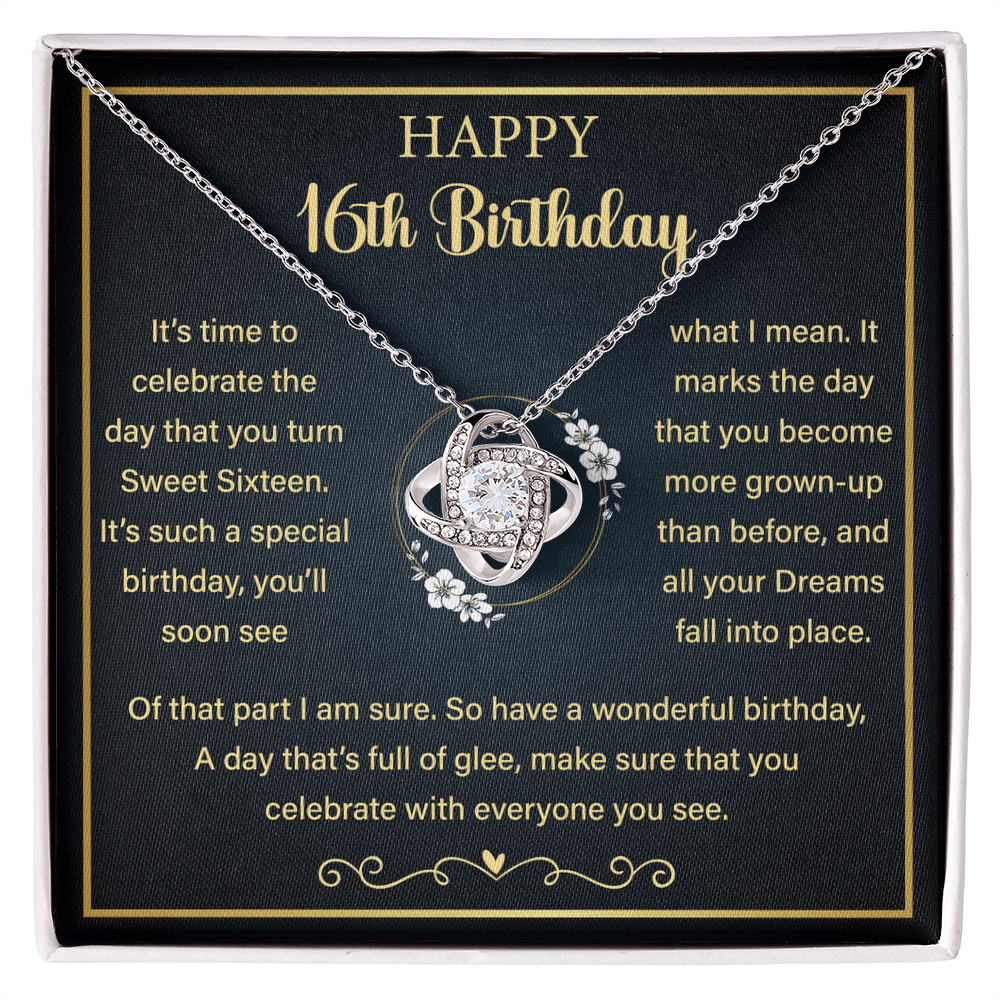 Love Knot Necklace Gift Ideas for a 16 Years Old Birthday Girl