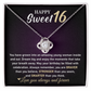 You Are Braver Than You Believe - Sweet 16th Birthday Necklace