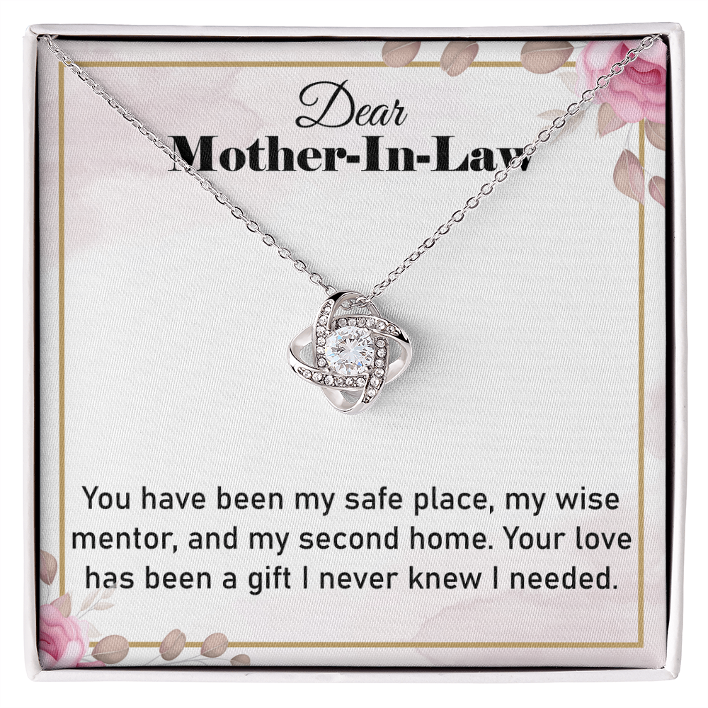 To My Mother in-Law gift, Gifts for Mother-in-Law – Stunning Love Knot Necklace for Special Moments - Gifts idea for Mother in-Law