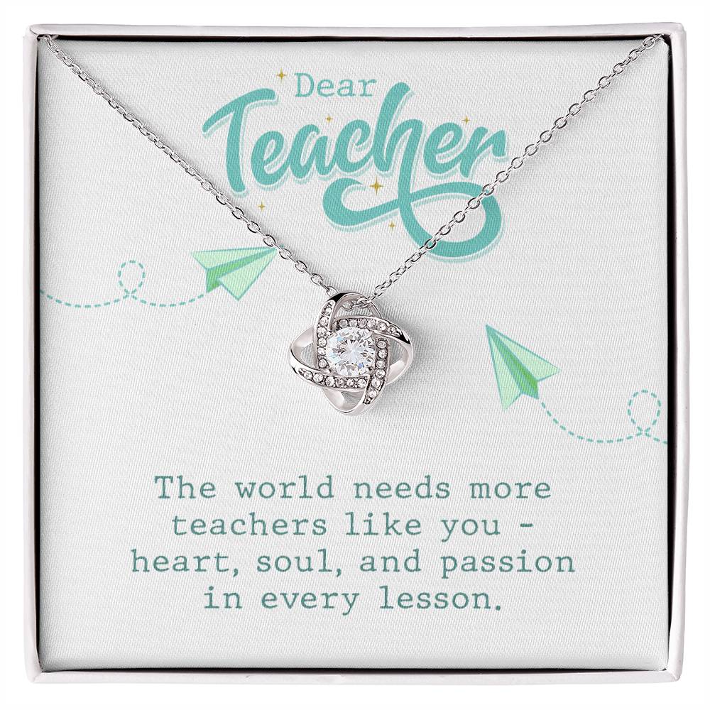 Stainless Steel Gift Teacher Necklace, Teacher Gift, Teacher Jewelry, To My Best Teacher Necklace, Gift For My Teacher