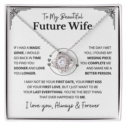 To My Future Wife Necklace From Husband, Valentine's Gifts for Girlfriend