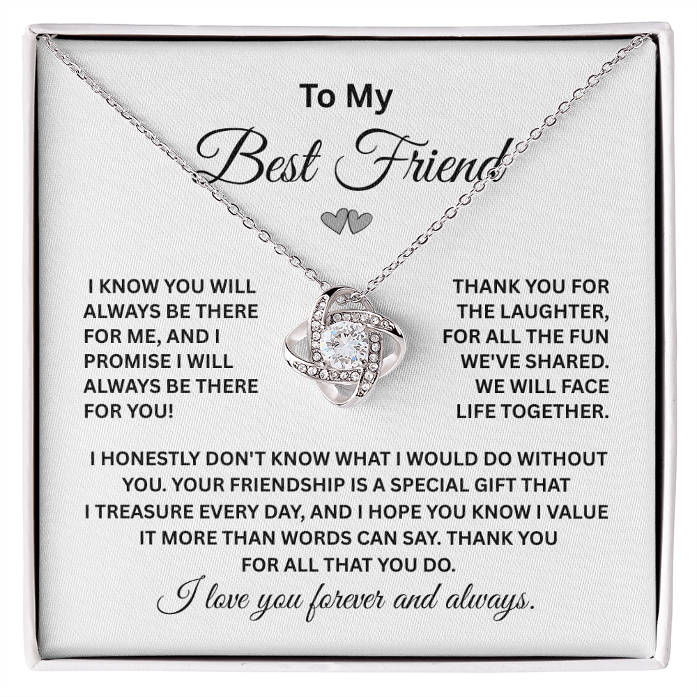 Best Friend Forever Necklace in Sterling Silver – Friendship Jewelry for Women