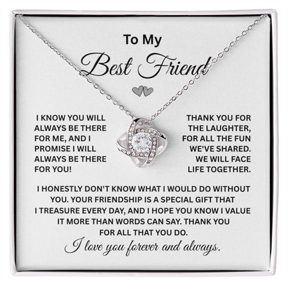 Best Friend Forever Necklace in Sterling Silver – Friendship Jewelry for Women