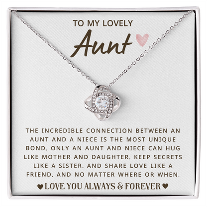 Aunt Gift From Nephew Niece - Aunt Appreciation Jewelry, Necklace for Women