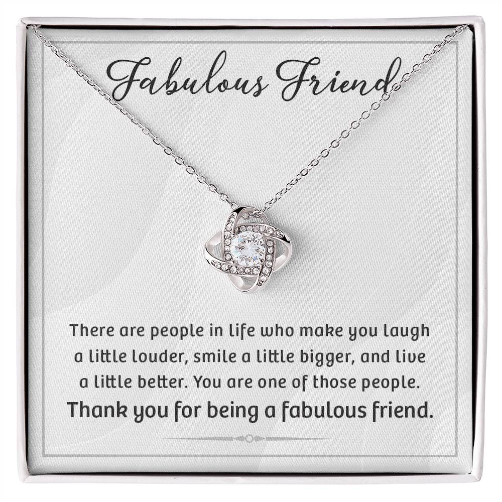 Love Knot Friendship Necklace - A Fabulous Gift for Friends - Meaningful Jewelry to Celebrate Special Bonds and Cherish Memories Together