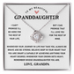 Granddaughter Necklace Pendant Jewelry With Message Card Gift Box