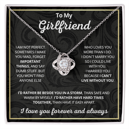 Girlfriend Necklace Gift From Boyfriend on Birthday, Valentine's Day