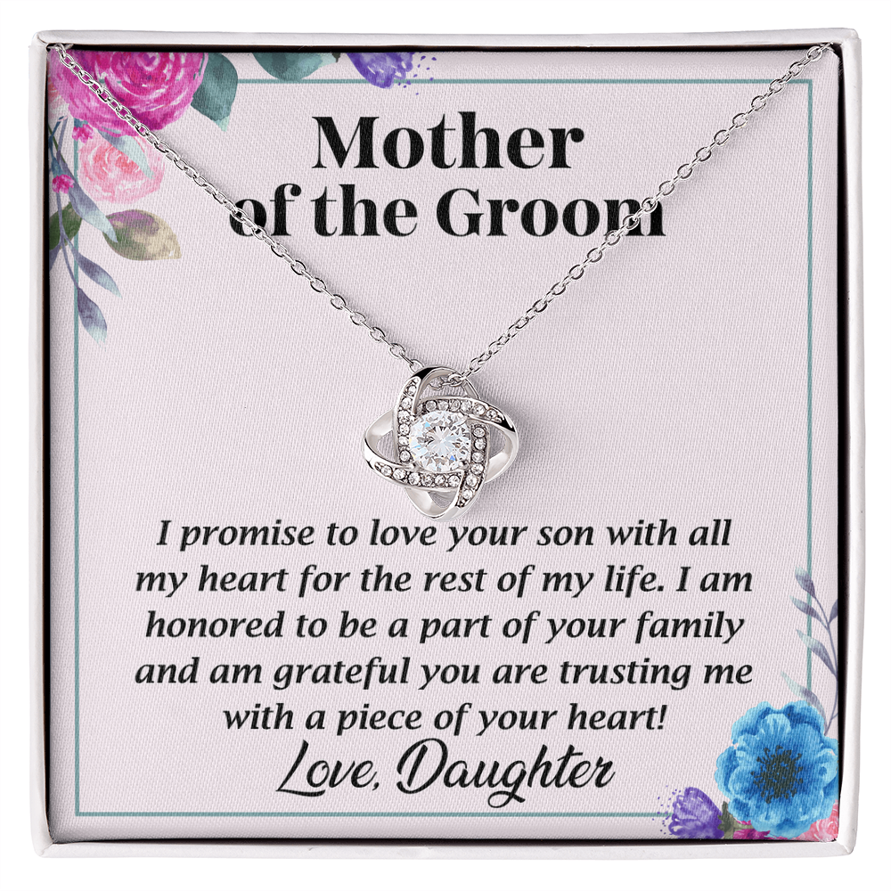 Necklace for mother's of the groom with Message Card and GIft boxNecklace for mother's of the groom with Message Card and GIft box