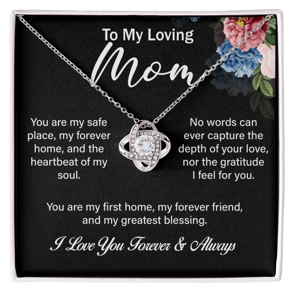 Love Knot Necklace – A Timeless Gift for Mom, Symbolizing an Eternal Bond