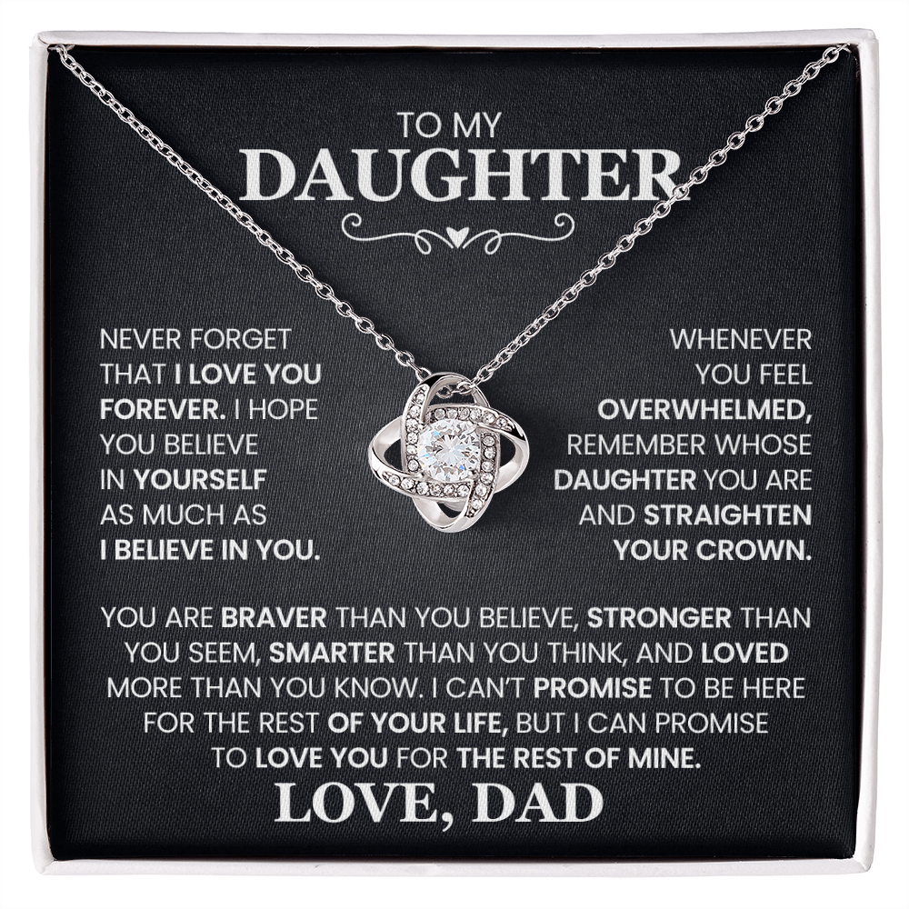 To My Daughter - Hold This Necklace Close to Feel My Love