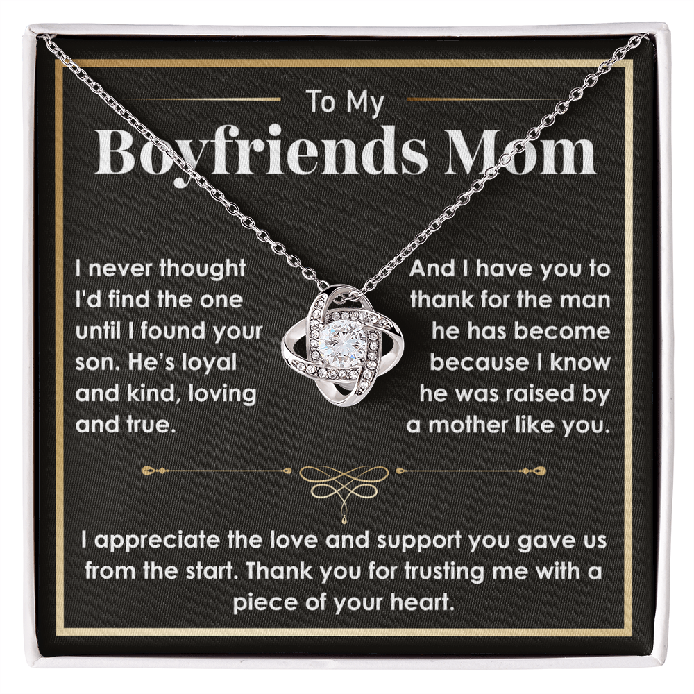 To My Boyfriend's Mom Necklace – A Sentimental Gift to Express Gratitude and Love, Perfect Gift for Boyfriend's Mom