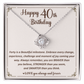 40th Birthday Gift for Her, Necklace for Four Amazing Decades