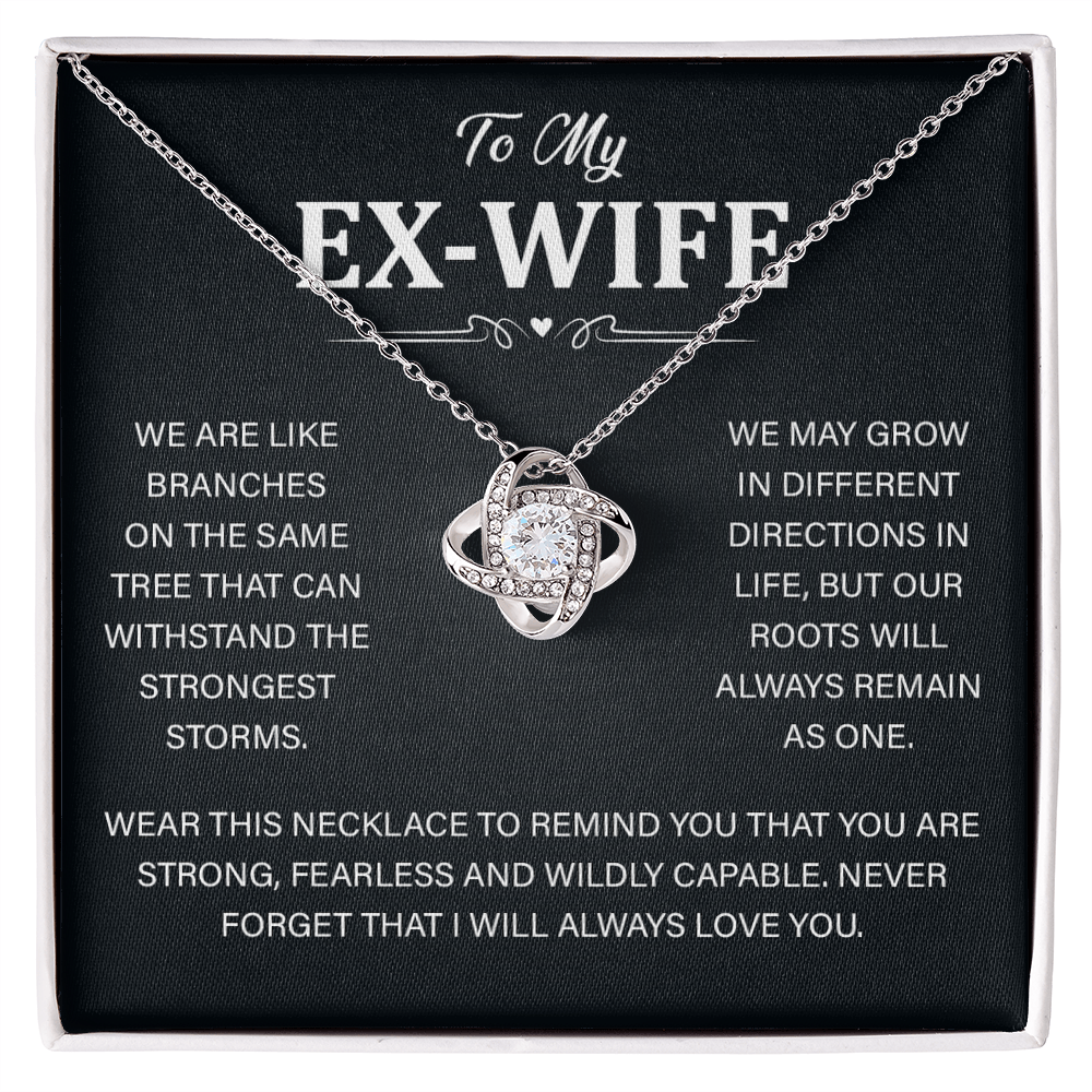 Best Ex Wife Necklace Jewelry for Her Birthday With Gift Box