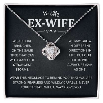 Best Ex Wife Necklace Jewelry for Her Birthday With Gift Box