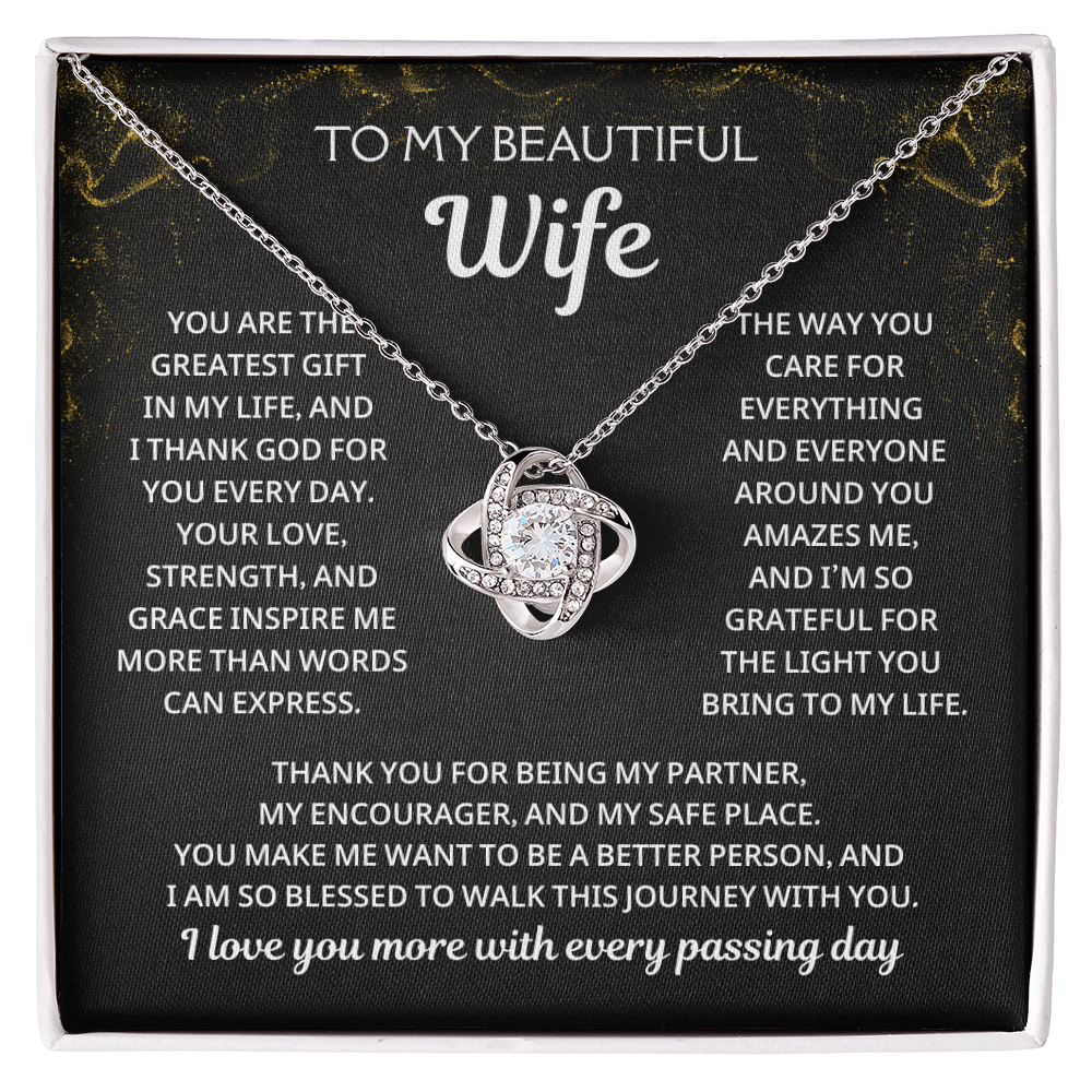 Christmas Gift for Beautiful Wife, Necklace for Wife From Husband