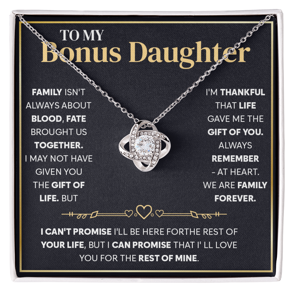 To My Beautiful Bonus Daughter - You Brought Your Unique Sparkle Into Our Family