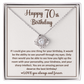 Happy 70th Birthday, Women Birthday Necklace With Elegant Box