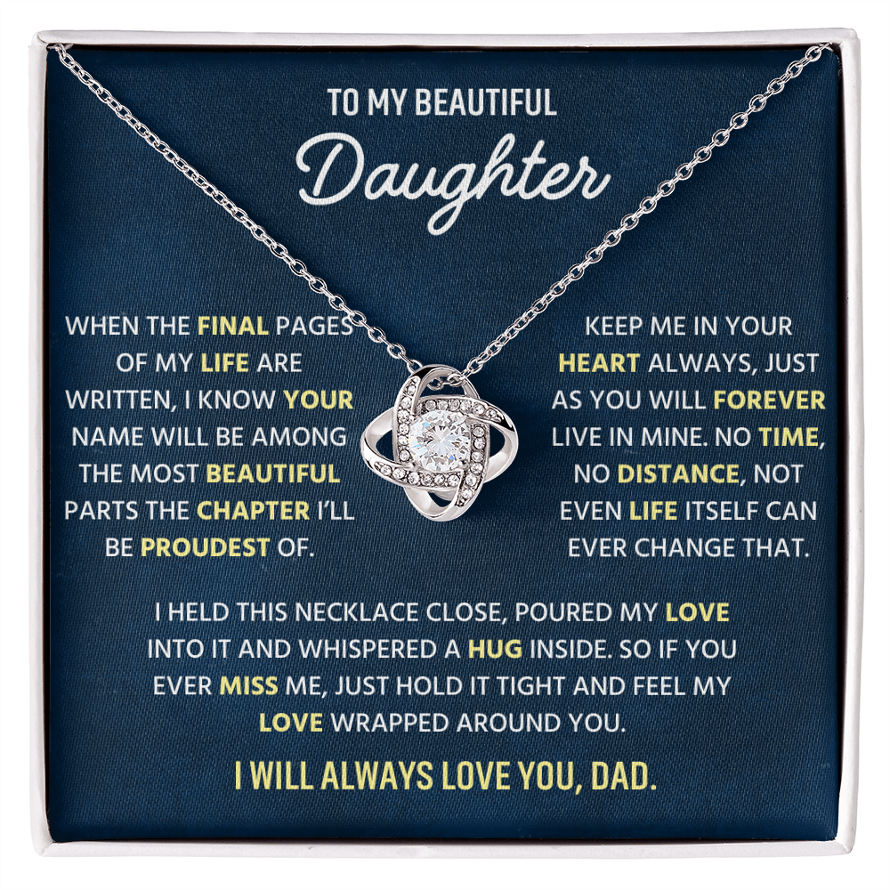 Dad Jewelry for Daughter, Birthday Gifts for Daughter