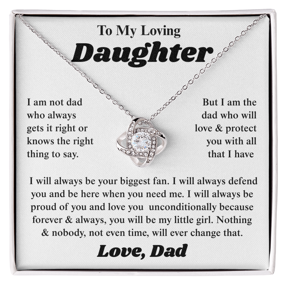 To My Daughter I Am So Thankful to Have You as a Daughter, Necklace