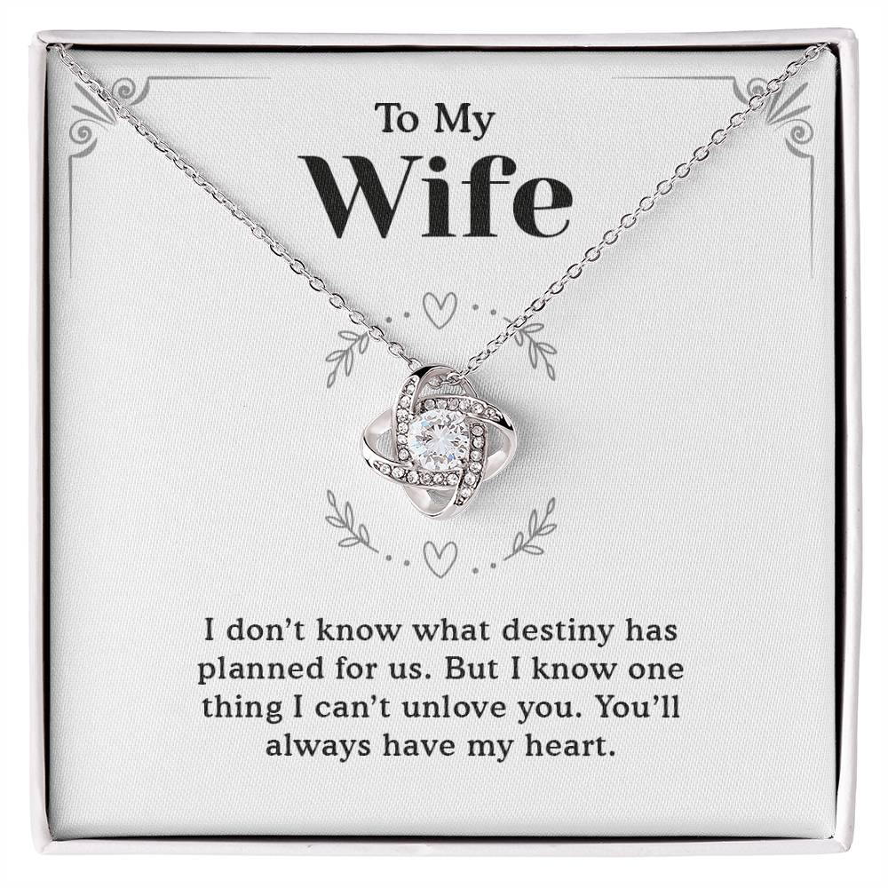 To My Wife Necklace from Husband - Romantic Soulmate Jewelry Gift for Birthday, Christmas, or Anniversary