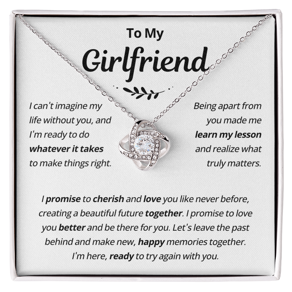 Girlfriend Necklace From Boyfriend, to My Love Necklace, Valentine Gifts