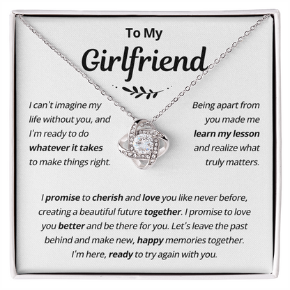 Girlfriend Necklace From Boyfriend, to My Love Necklace, Valentine Gifts