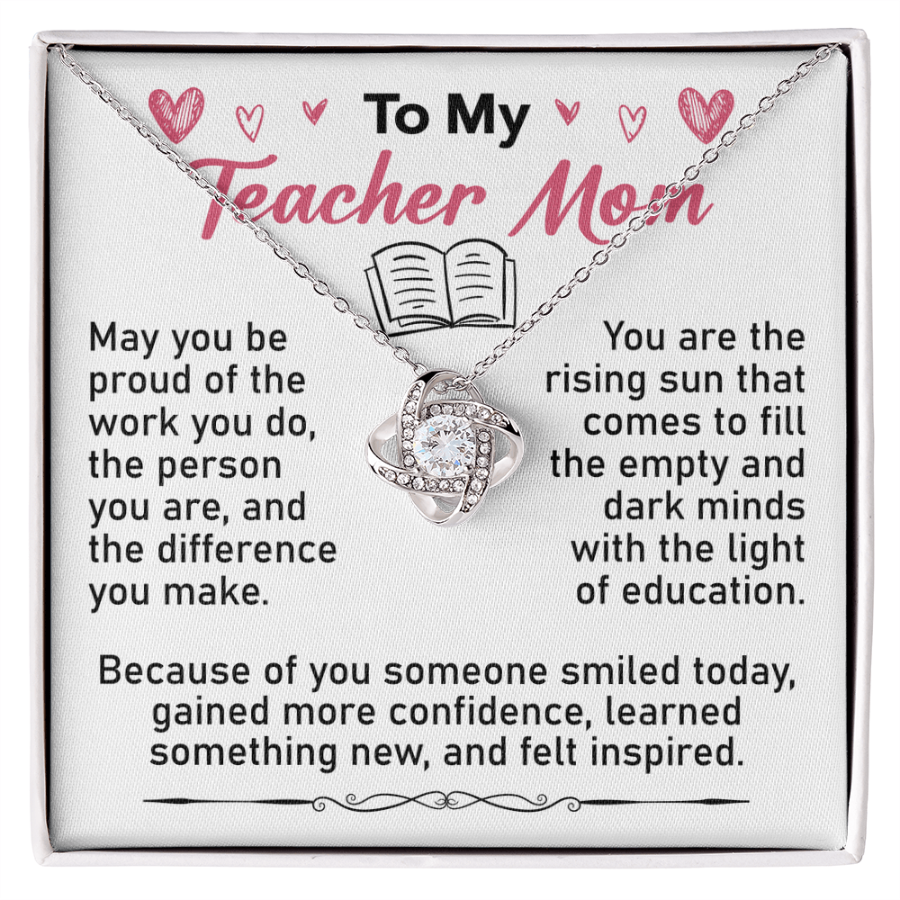 Elegant Necklace with gift box and heartfelt message