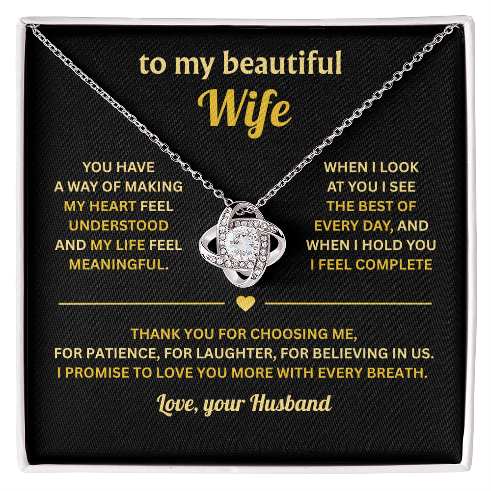Dear Wife - My Prayers Were Answered the Day That I Met You - Necklace for Women