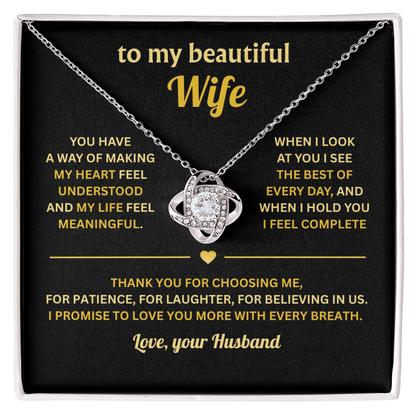 Dear Wife - My Prayers Were Answered the Day That I Met You - Necklace for Women