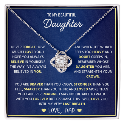 Gift for Daughter From Dad Daughter Necklaces From Mom