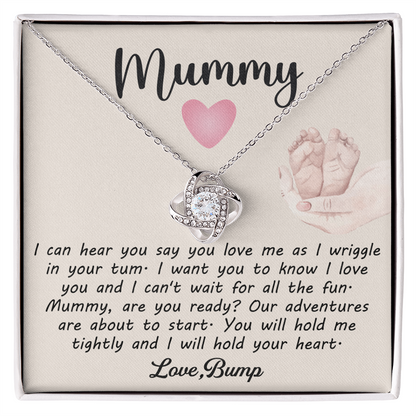 Gifts for New Moms – Love Knot Necklace, Thoughtful Gift for First-Time Moms