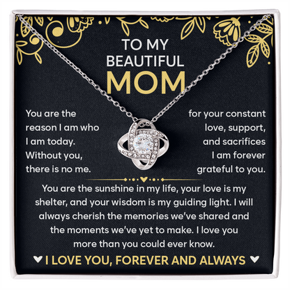Gift for Mom - I'm Forever Grateful to Have You in My Life - Necklace for Mommy