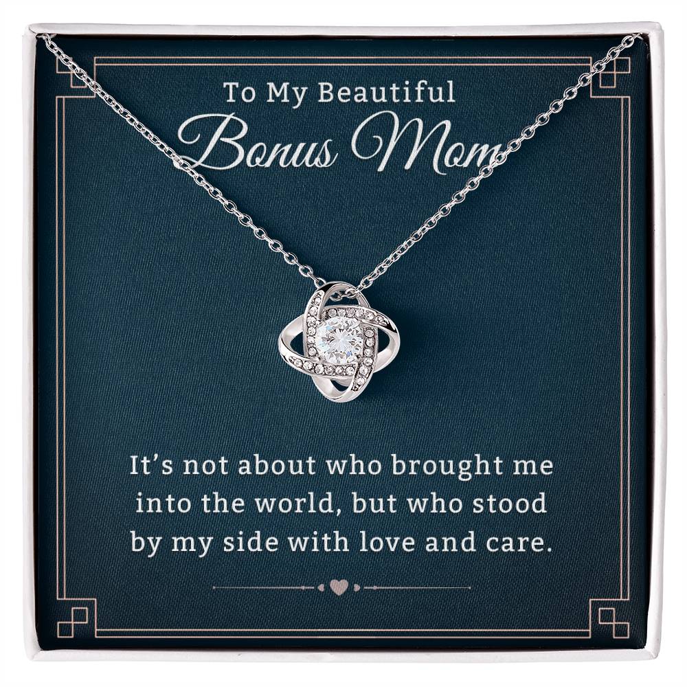 Heartfelt Necklace Gift for a Cherished Bonus Mom, Meaningful Jewelry for Mother's Day, Birthdays & Special Occasions to Show Your Love