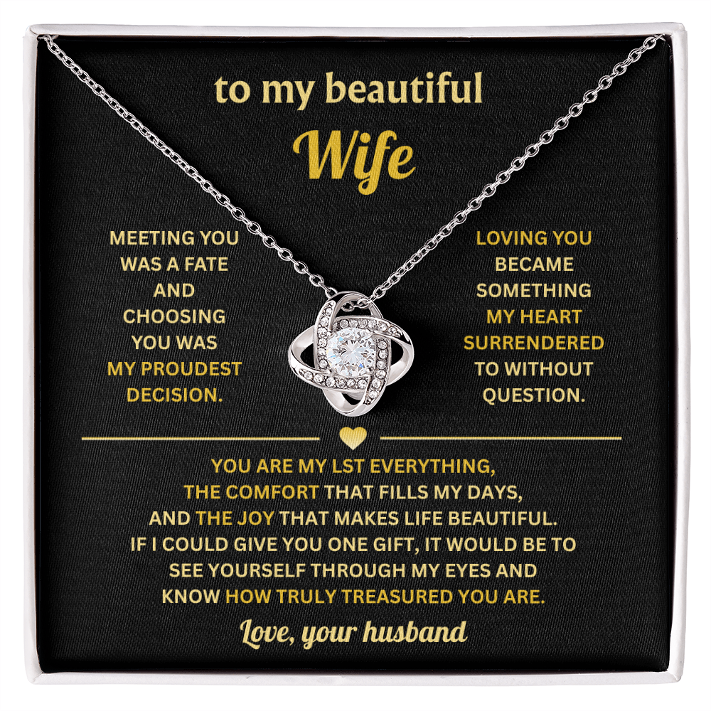 To My Beautiful Future Wife - I Love You With All My Heart - Necklace for Her
