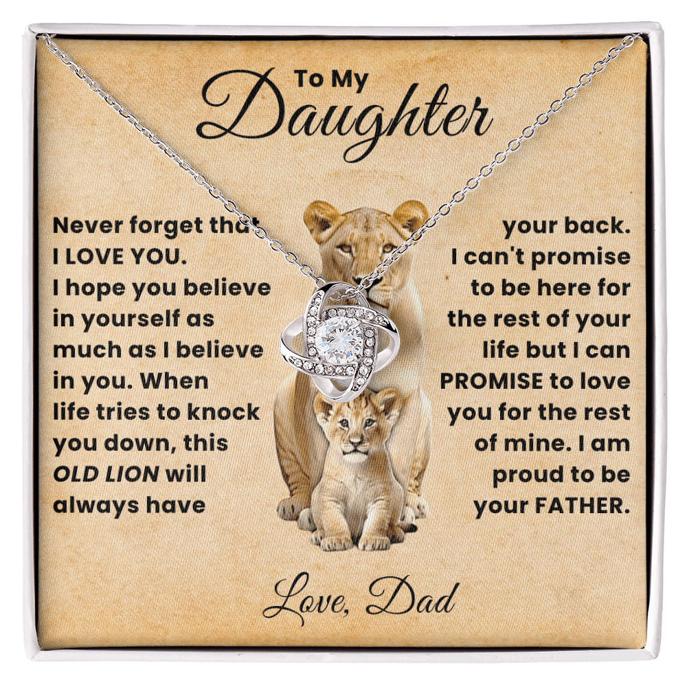 To My Beautiful Daughter Necklace From Mommy, Perfect for Mother's Day