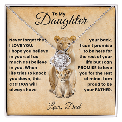 To My Beautiful Daughter Necklace From Mommy, Perfect for Mother's Day