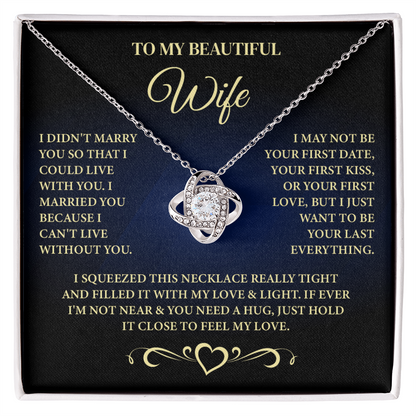 To My Wife – You Are My True North, My Anchor, My Everything - Necklace