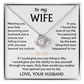 To My Wife - Your Smile Makes My World Brighter - Love Knot Necklace