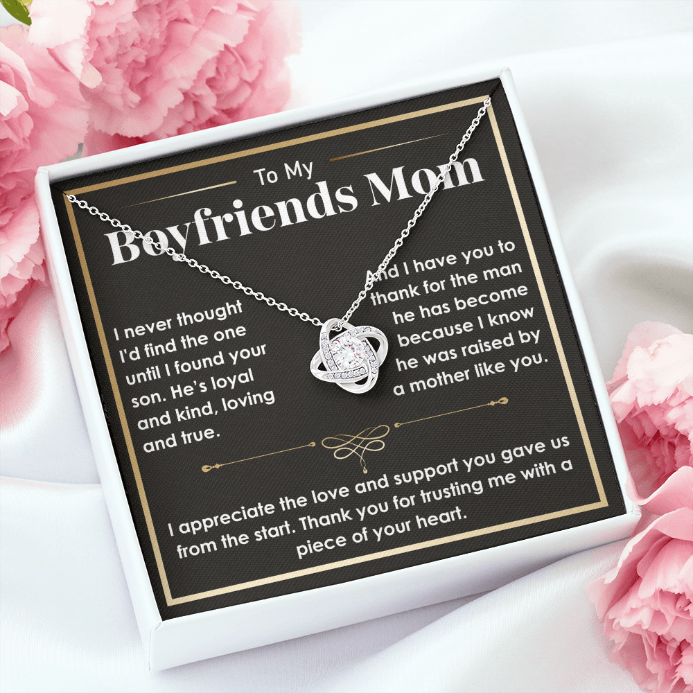To My Boyfriend's Mom Necklace – A Sentimental Gift to Express Gratitude and Love, Perfect Gift for Boyfriend's Mom