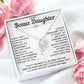 To My Bonus Daughter - Hold This Beautiful Necklace Close to Feel My Love