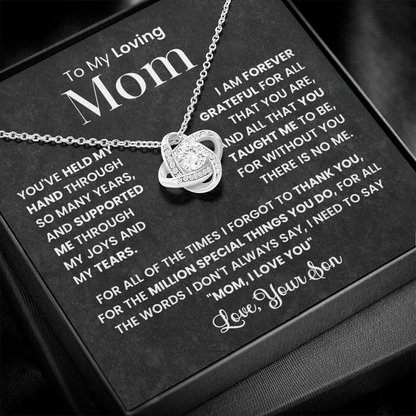 To My Loving Mom - This Necklace is a Small Token of My Love