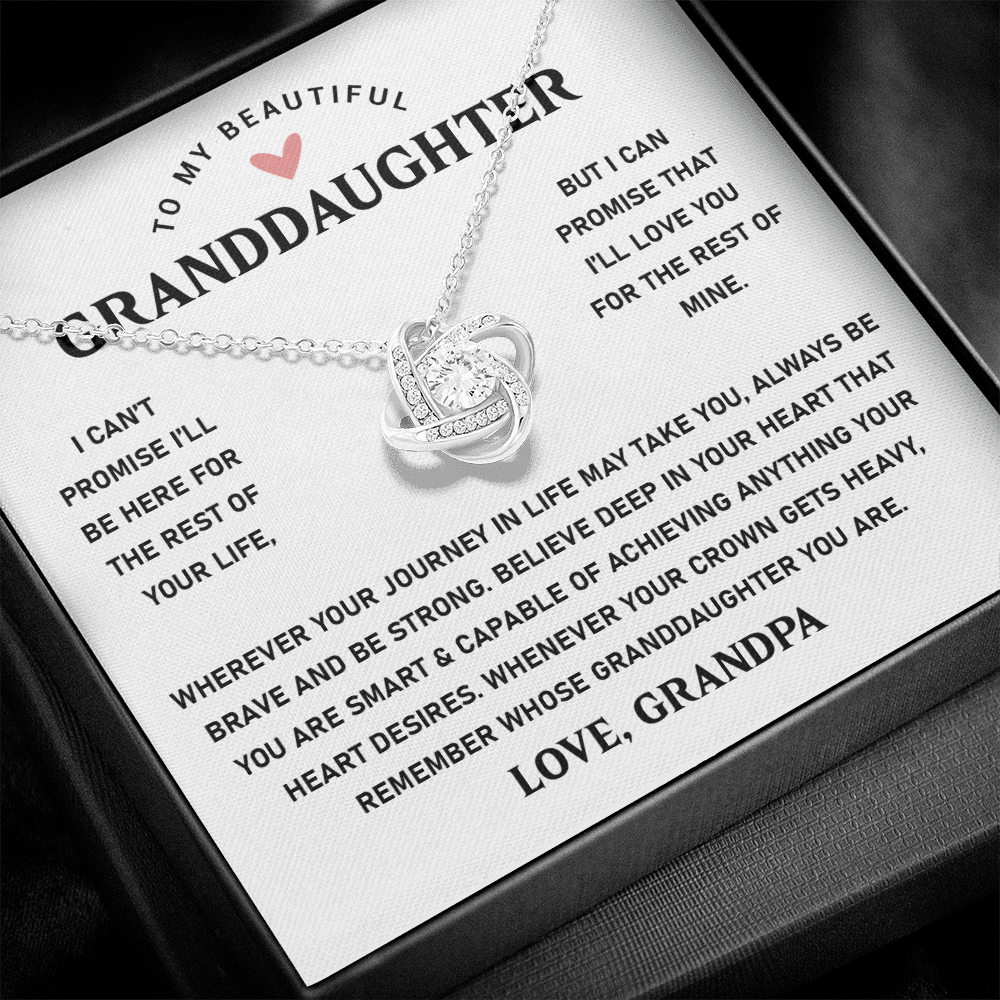Granddaughter Necklace Pendant Jewelry With Message Card Gift Box