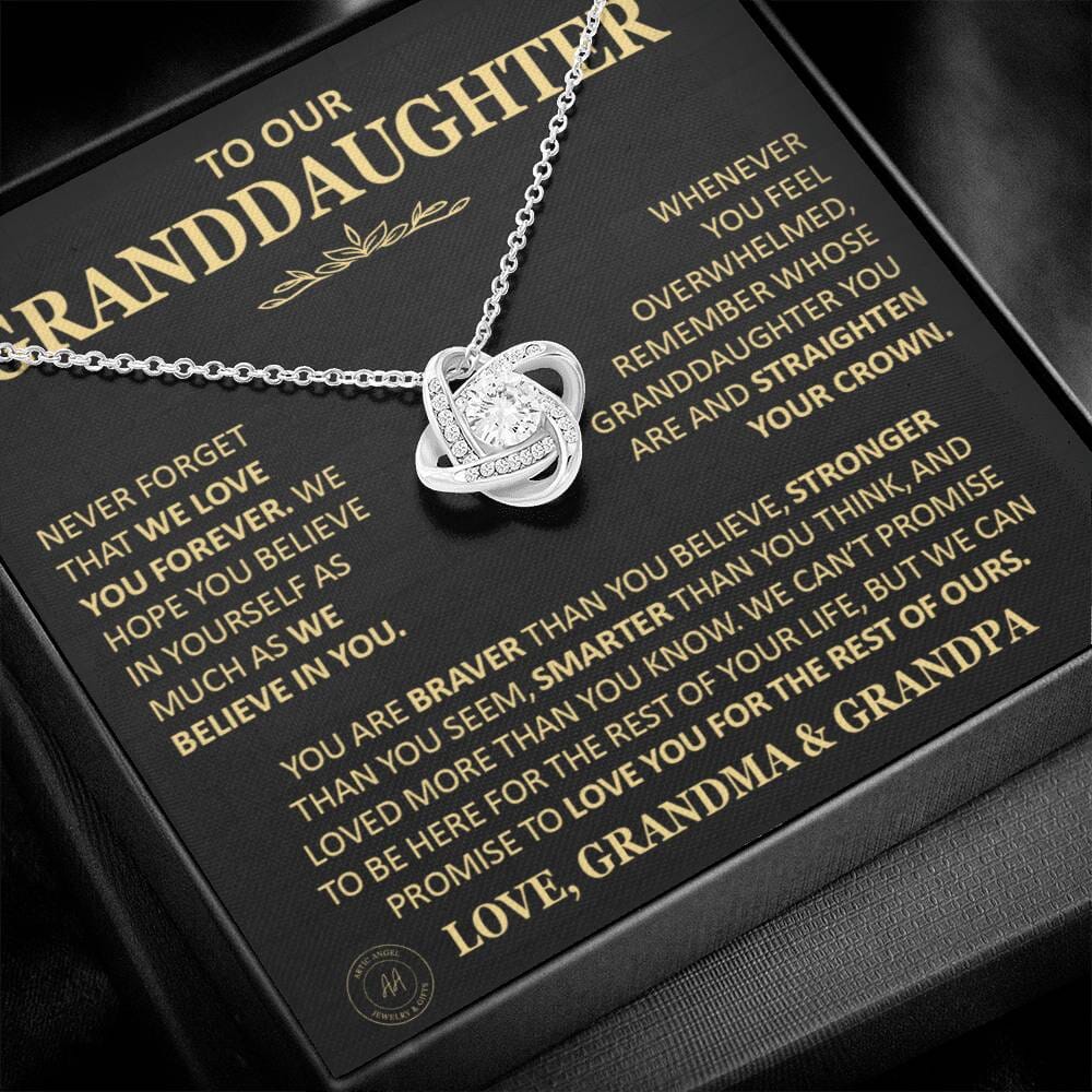 Beautiful Gift for Granddaughter From Grandma and Grandpa Necklace